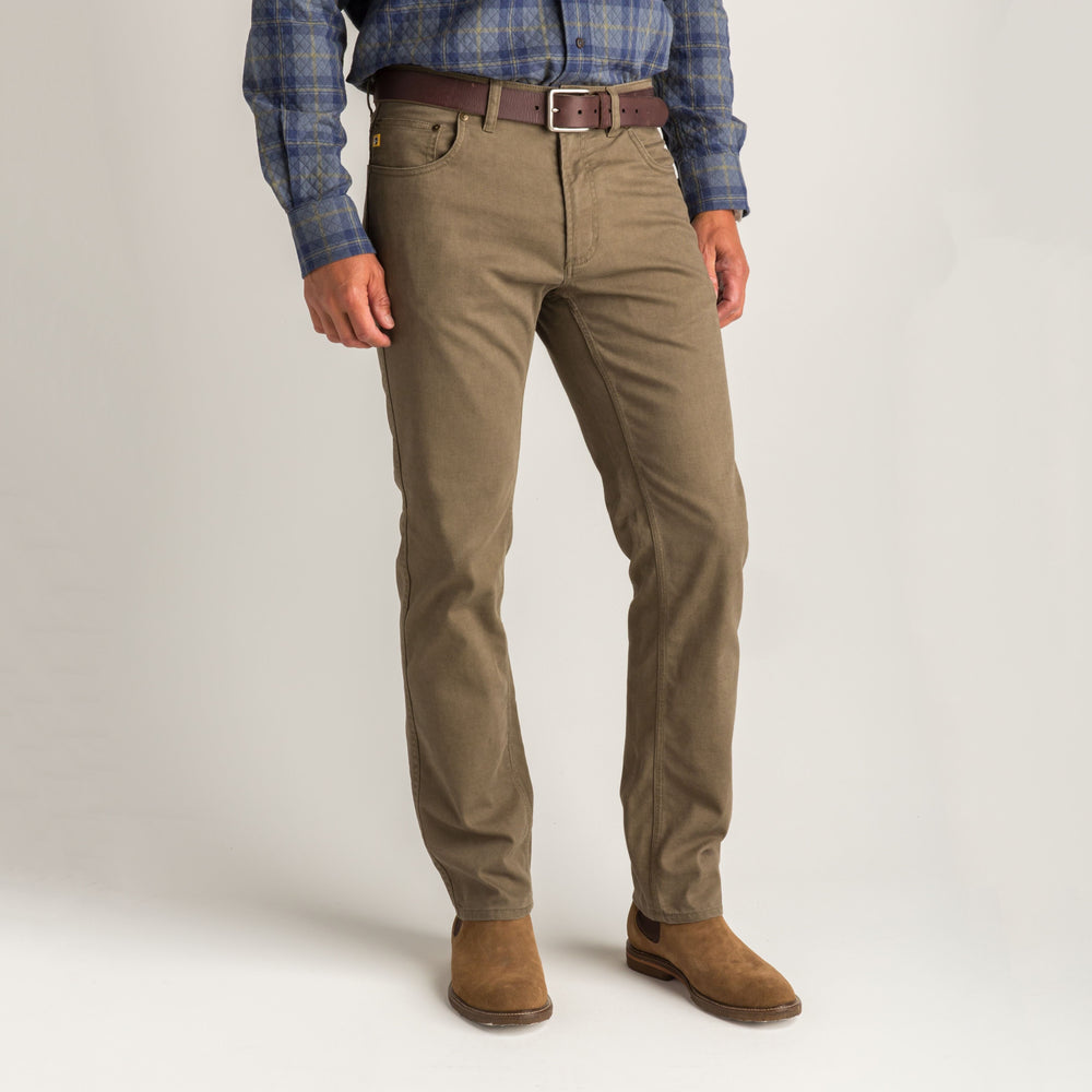 Field Canvas Five-Pocket - Dark Olive Chino Duck Head 