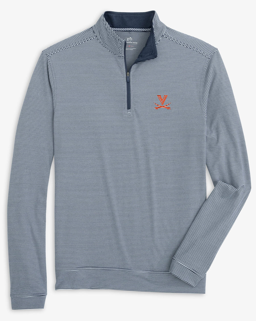 UVA Cavaliers Cruiser Micro-Stripe Heather Quarter Zip