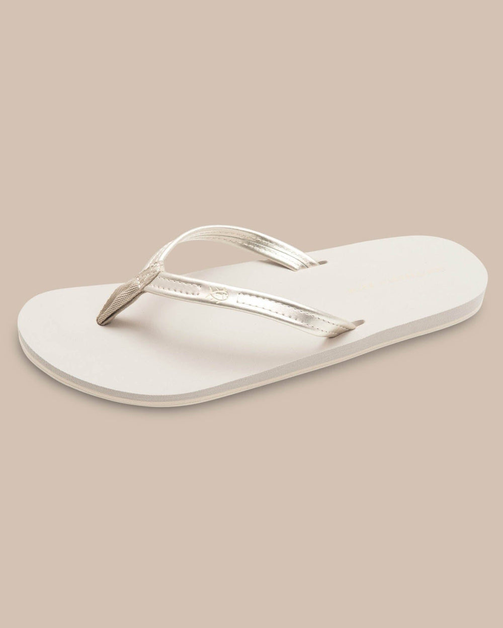 Women's Weekend Metallic Gold Leather Flipjacks W_Footwear Southern Tide - Metallic Gold