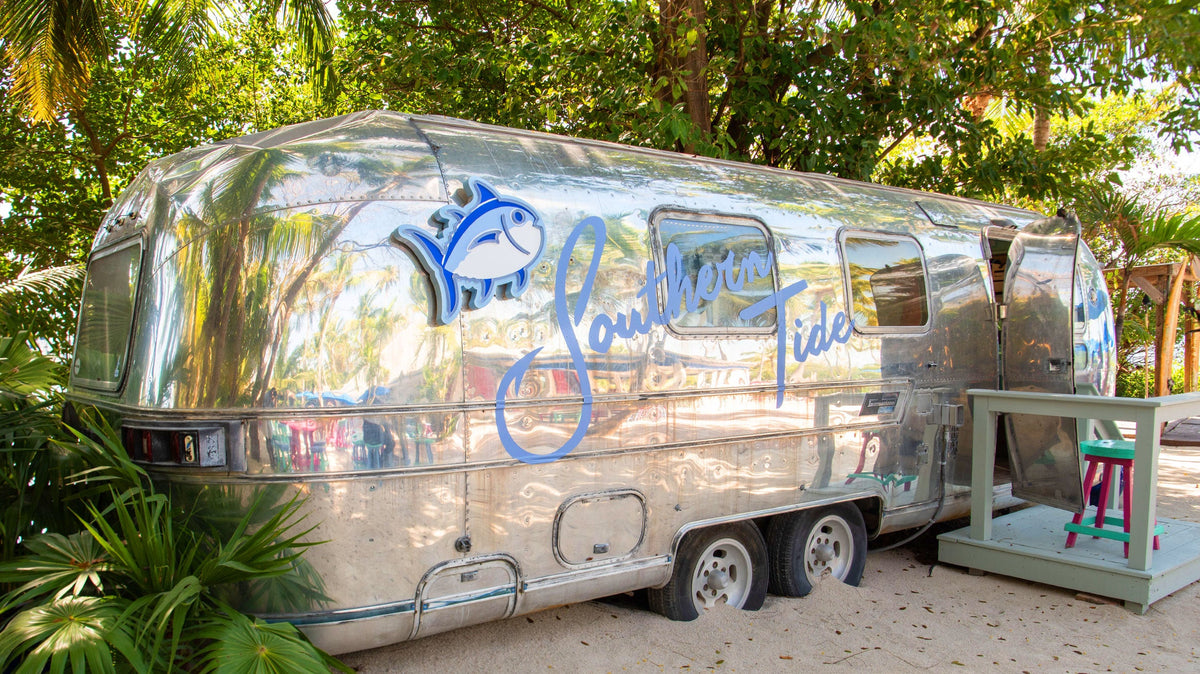 Islamorada Southern Tide airstream on beach