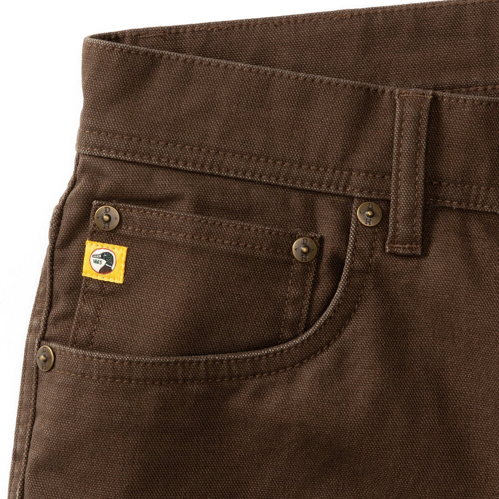 Field Canvas Five-Pocket - Dark Brown Chino Duck Head 