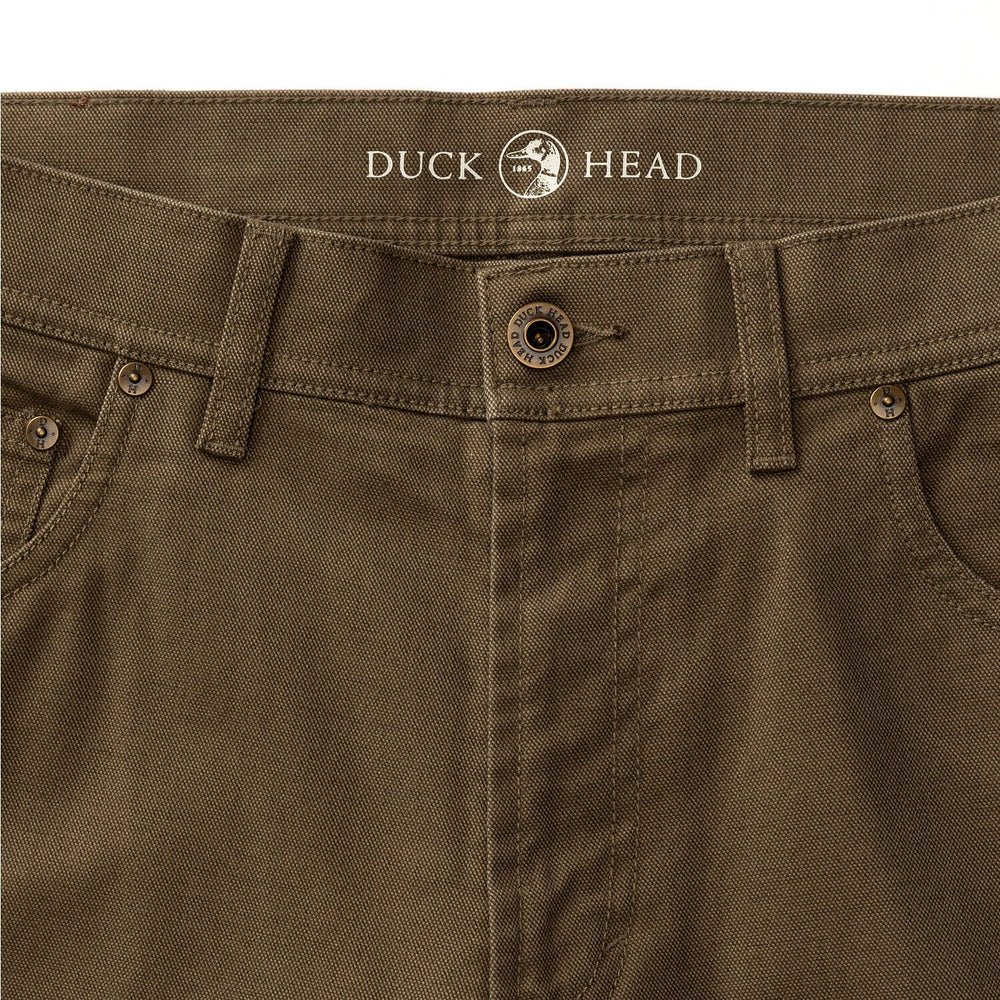 Field Canvas Five-Pocket - Dark Olive Chino Duck Head 