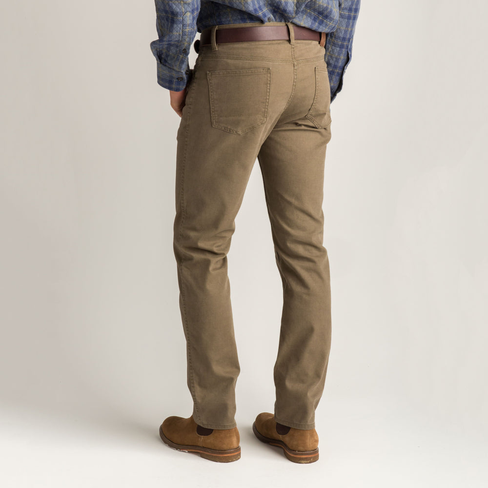 Field Canvas Five-Pocket - Dark Olive Chino Duck Head 