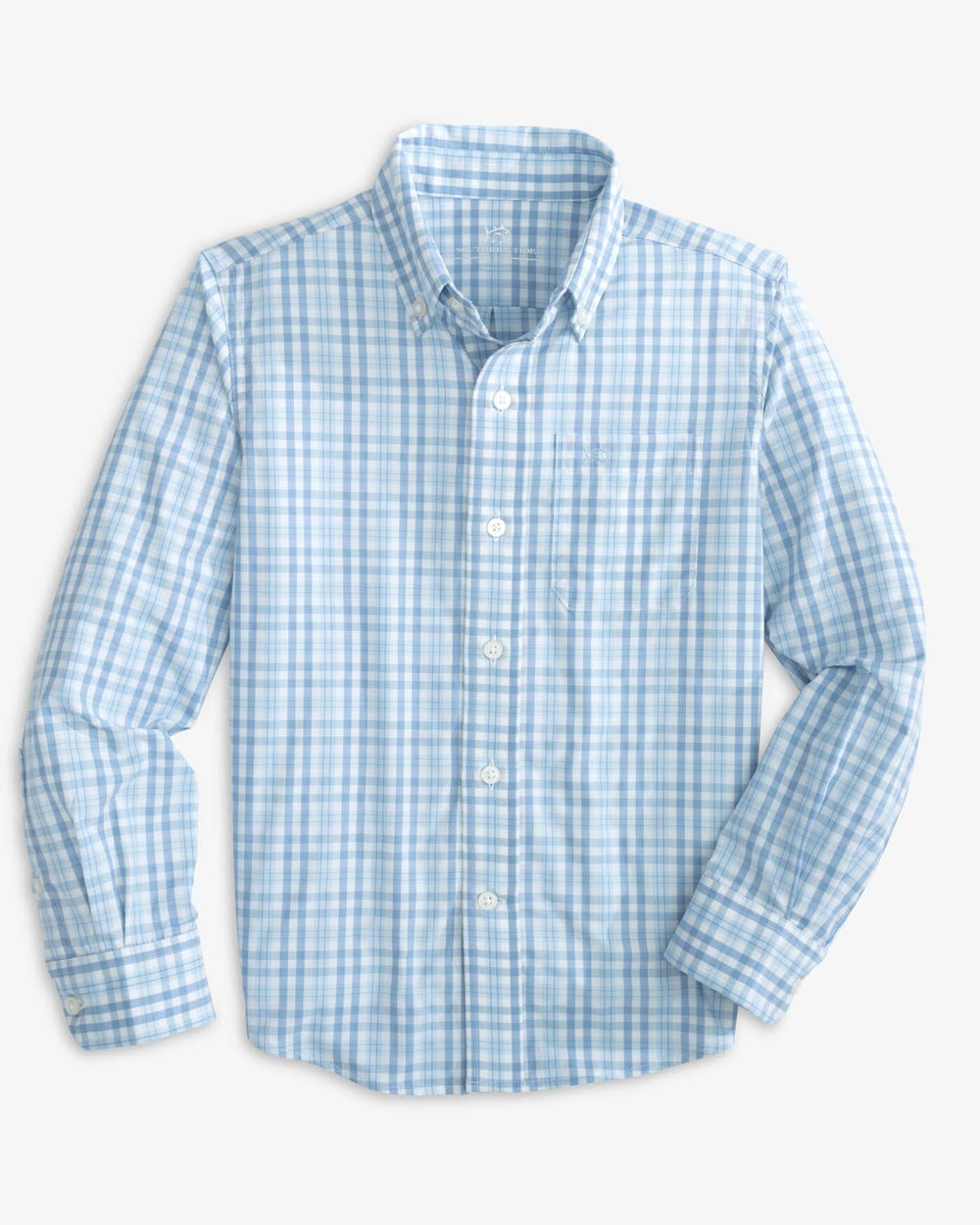 Boys Haywood Plaid Intercoastal Long Sleeve Sport Shirt
