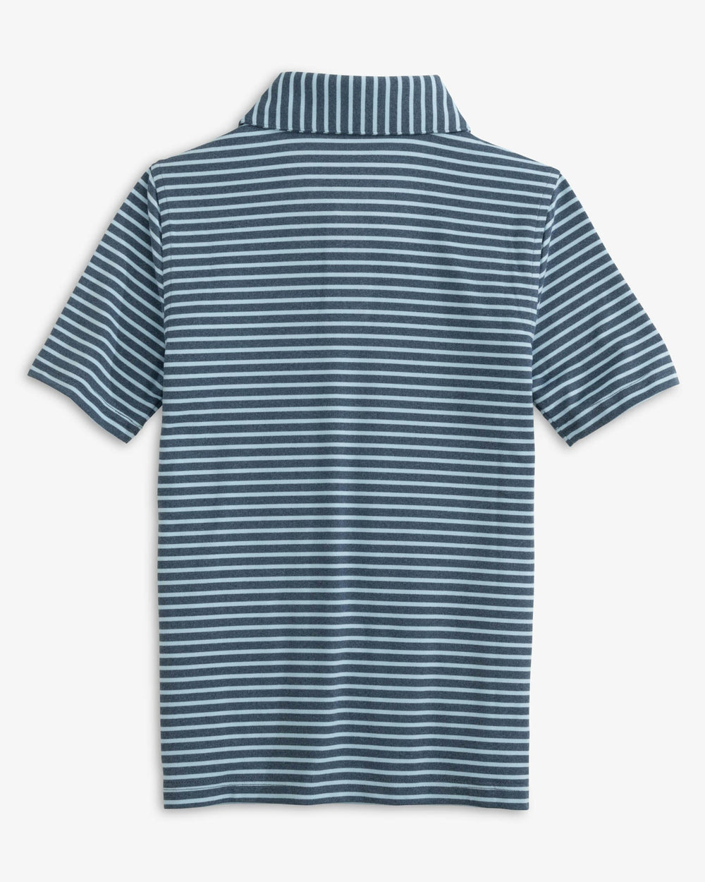 Boys Ryder Heather Marin Stripe Performance Polo Shirt