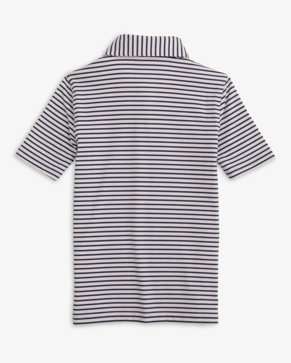 Boys Ryder Heather Marin Stripe Performance Polo Shirt