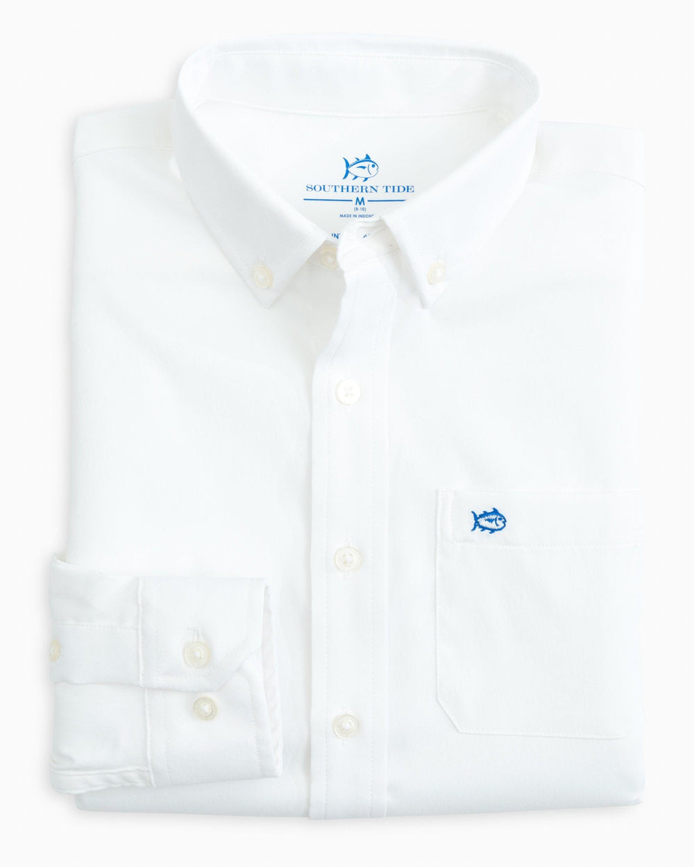 Boys Solid Intercoastal Button Down Shirt