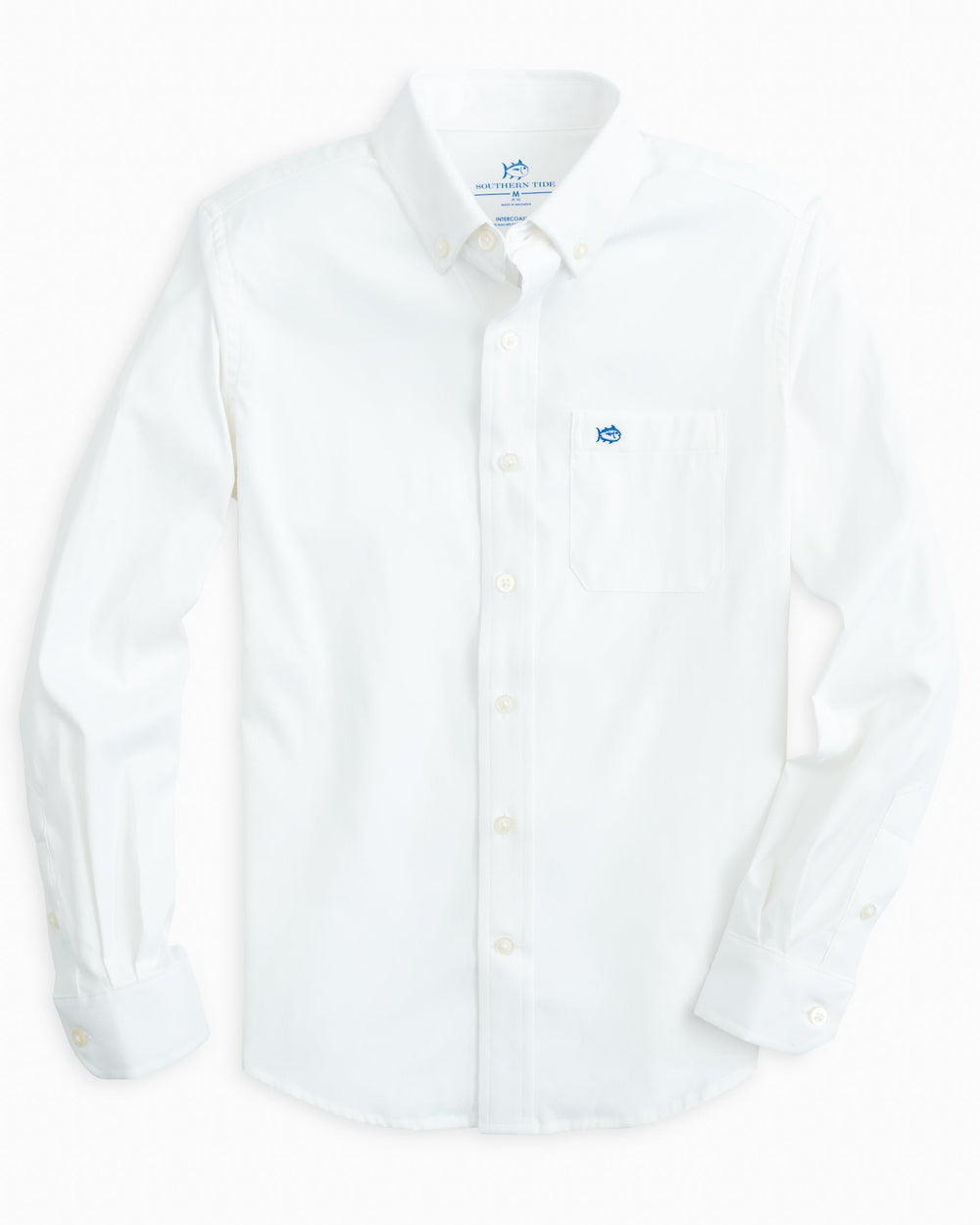 Boys Solid Intercoastal Button Down Shirt