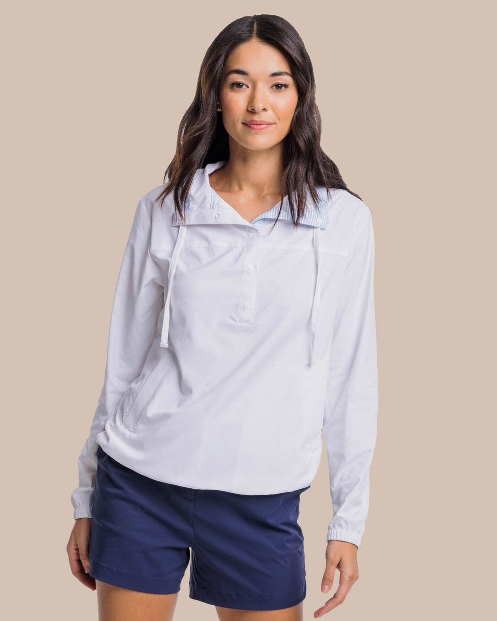 Calie Pop Placket Popover W_OUTERWEAR Southern Tide 