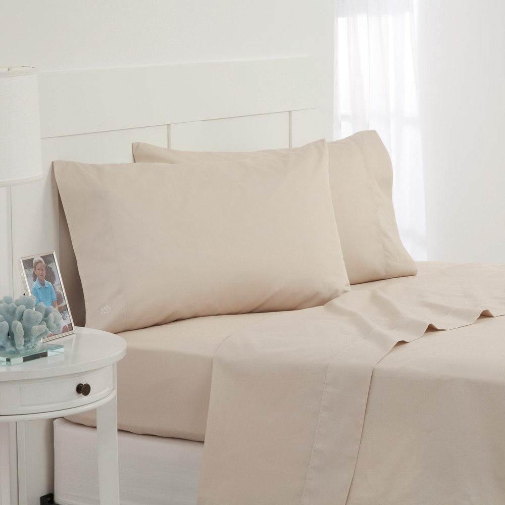 The Cotton Twill Sheet Set by Southern Tide - Oatmeal