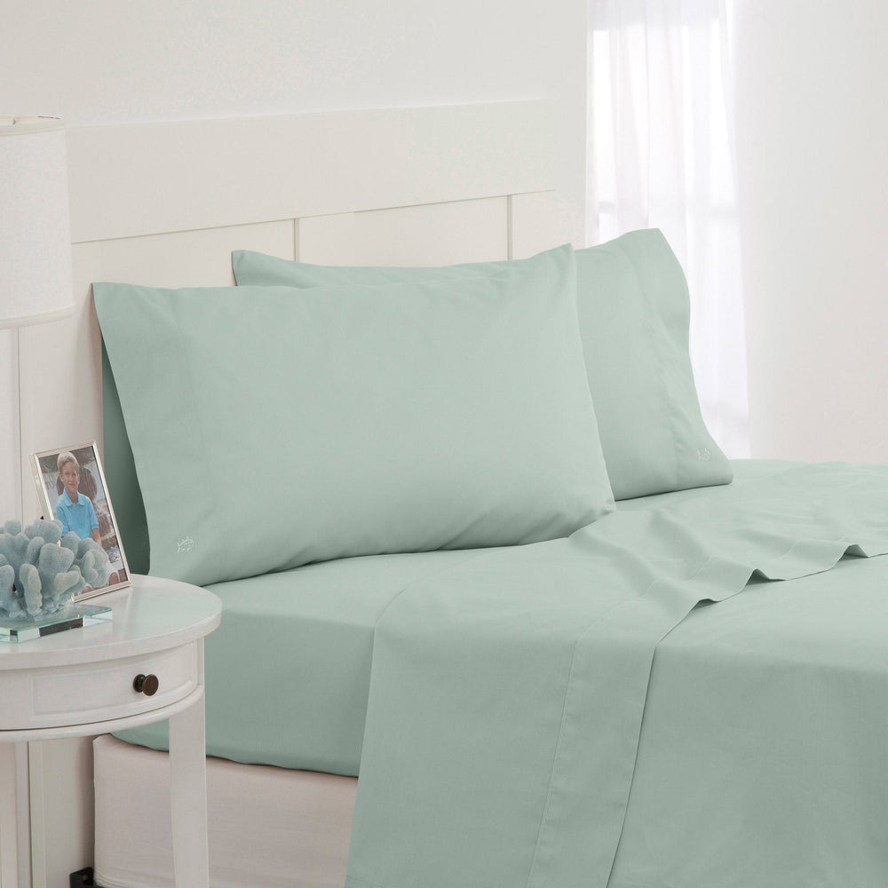 The Cotton Twill Sheet Set by Southern Tide - Seafoam Green