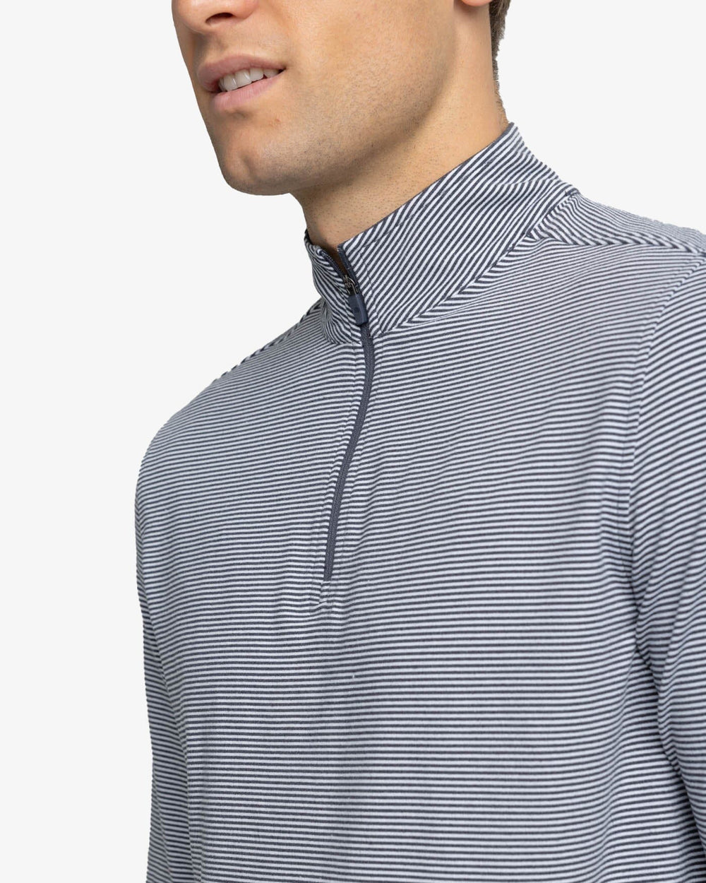Cruiser Micro-Stripe Heather Quarter Zip