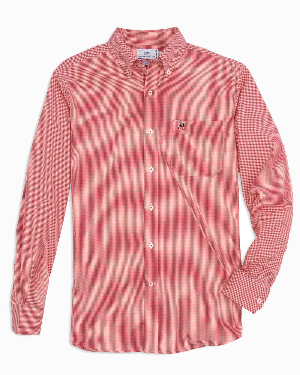 Georgia Bulldogs Gingham Button Down Shirt