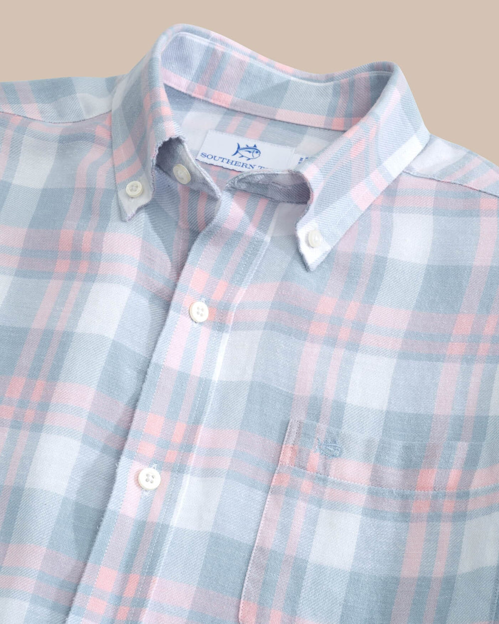 Headland Reedy Plaid Long Sleeve Sport Shirt M_Sportshirts Southern Tide 