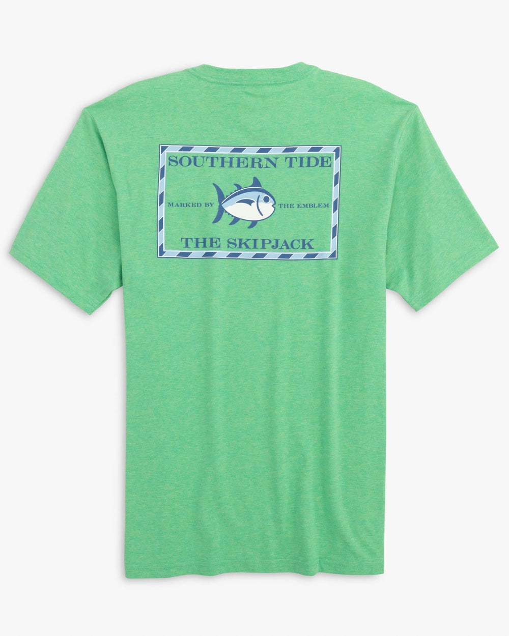 The back view of the Southern Tide Heather Original Skipjack T-Shirt 2 by Southern Tide - Heather Mint