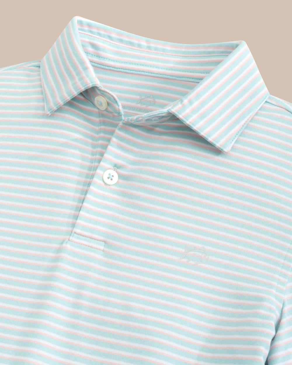 Kids Ryder Heather Halls Stripe Performance Polo Y_Polo Shirts Southern Tide 