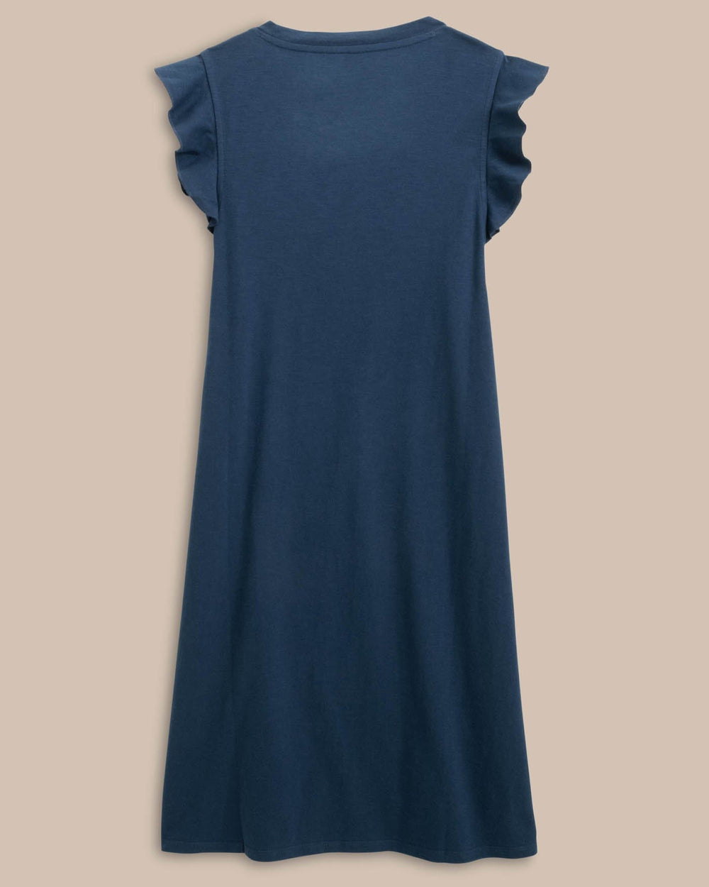 The back view of the Southern Tide Mikala Sun Farer Dress by Southern Tide - Dress Blue