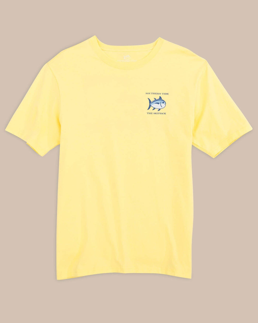 The front view of the Southern Tide Original Skipjack Short Sleeve T-Shirt by Southern Tide - Tuscan Sun