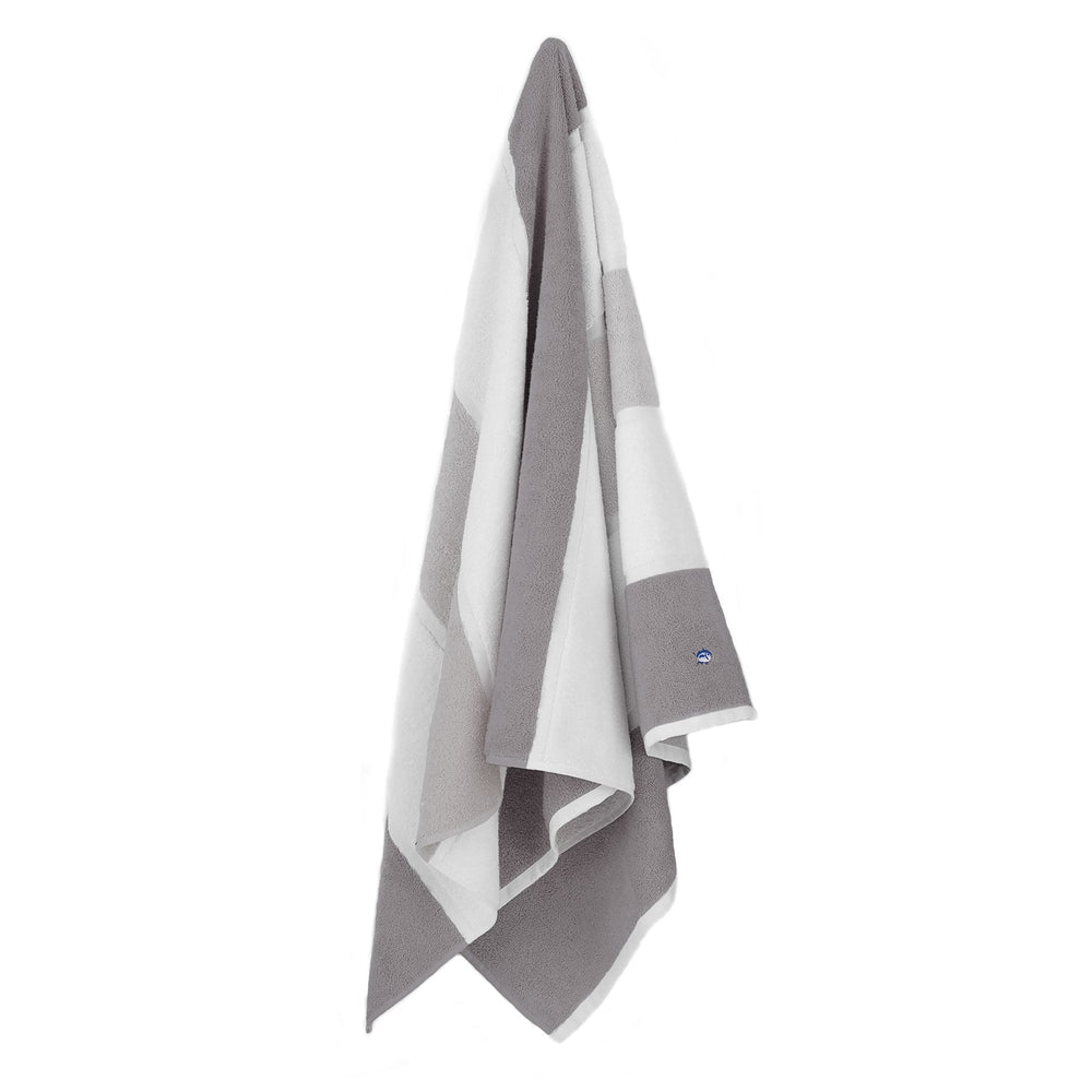 Performance Stripe Grey Bath Towel H_Towel WPH - Grey
