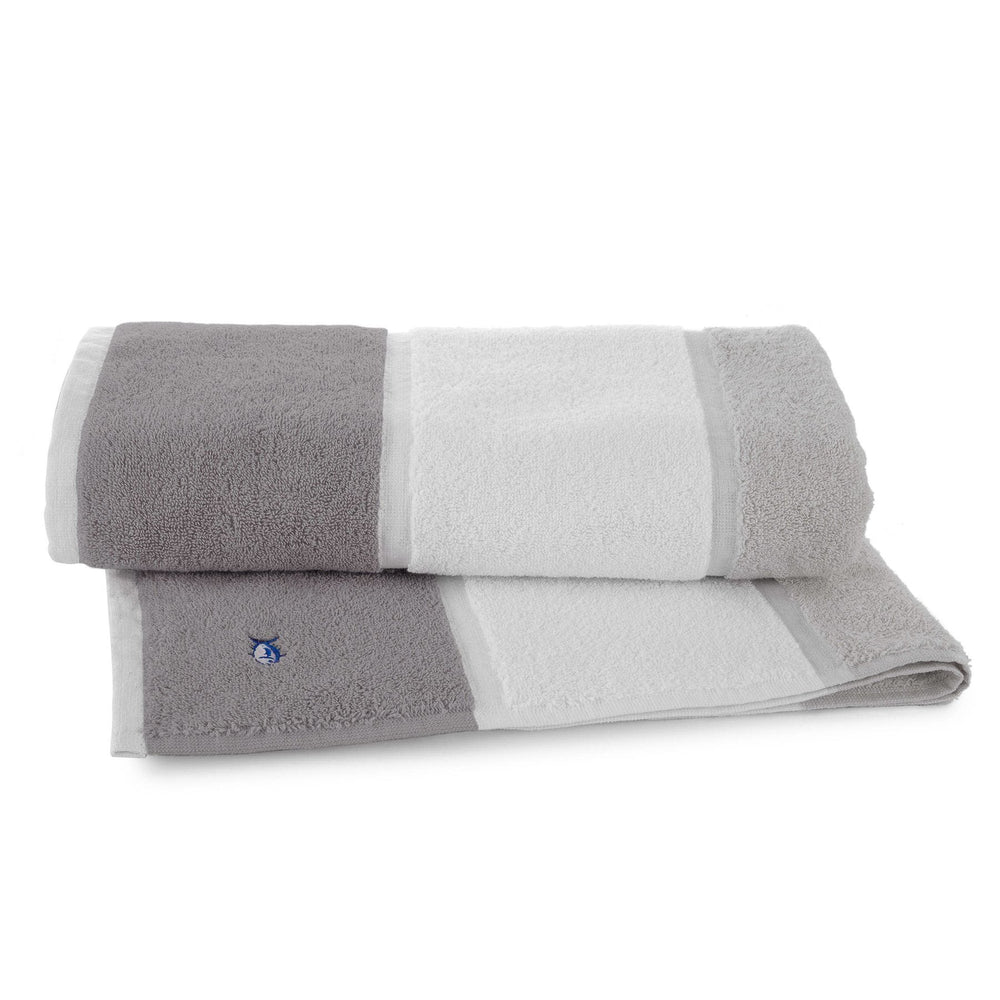 Performance Stripe Grey Bath Towel H_Towel WPH - Grey
