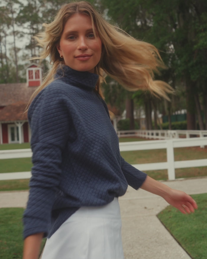 The video of the Southern Tide Gwen Pleated Performance Skort by Southern Tide - Classic White