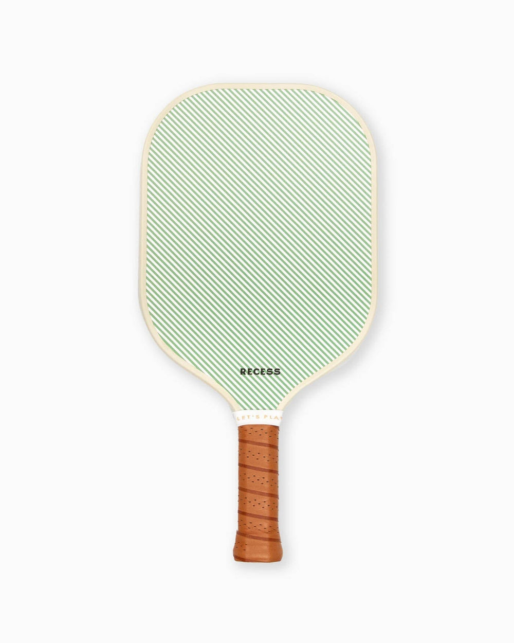 The back view of the Southern Tide Recess + Southern Tide Skipjack Stripe Pickleball Paddle by Southern Tide - Kelly Green