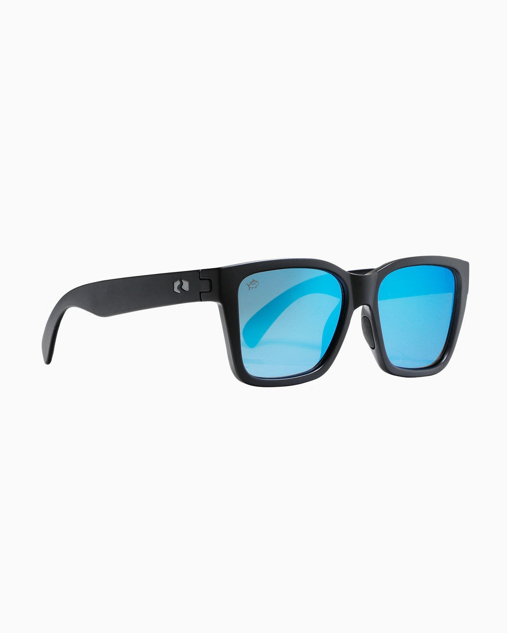The side of the Rheos Edistos Sunglasses by Southern Tide - Gunmetal Marine