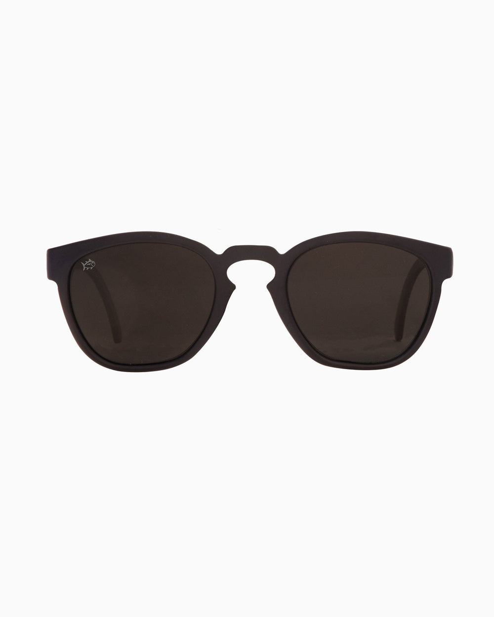 The front of the Rheos Seabrooks Sunglasses by Southern Tide - Gunmetal