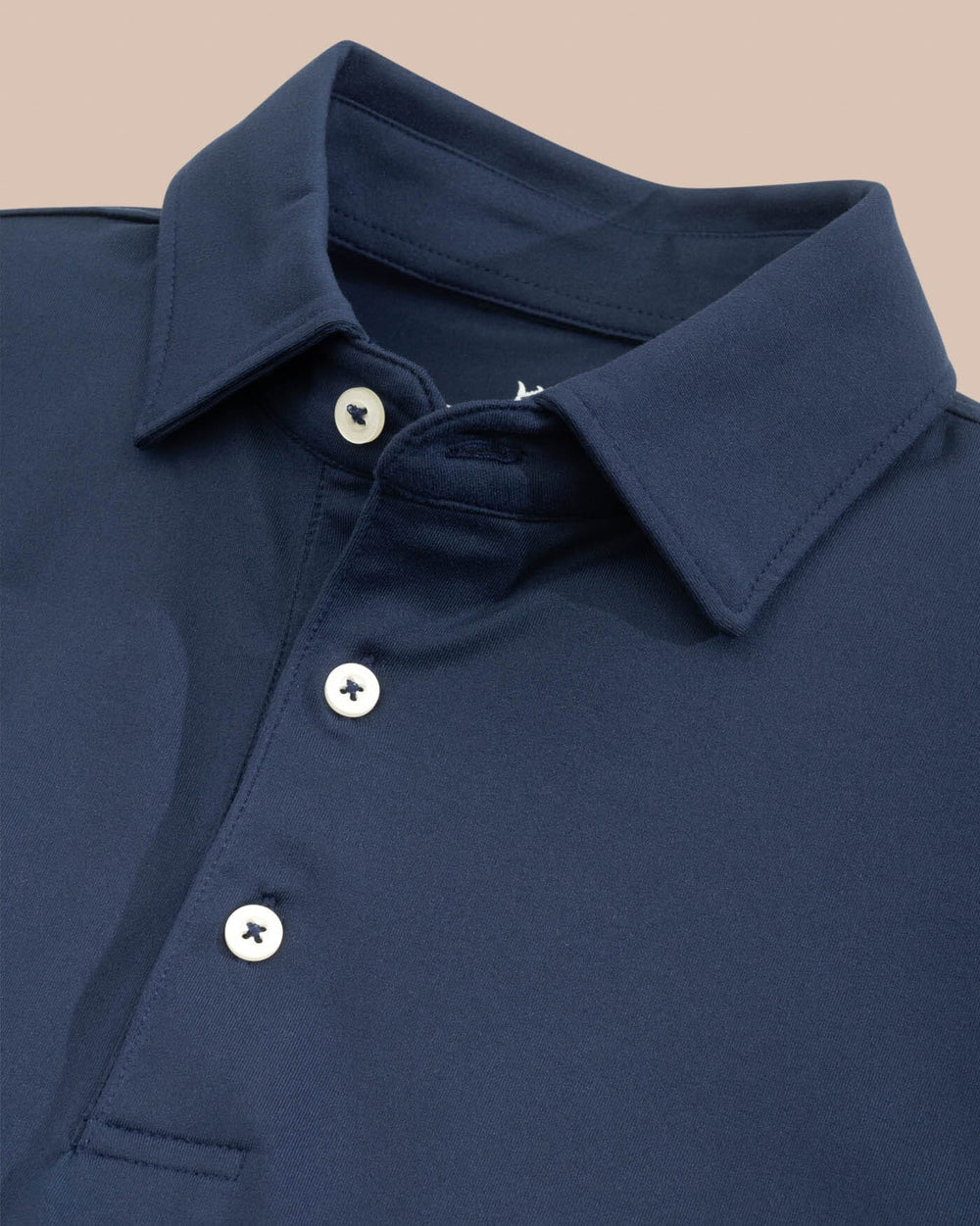 The front view of the Auburn Tigers Ryder Polo Shirt by Southern Tide - Navy