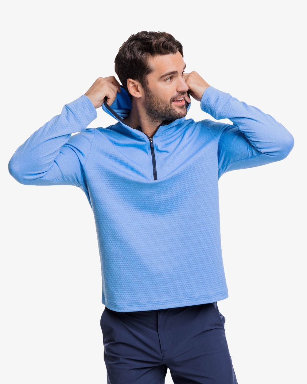 Scuttle Heather Performance Quarter Zip Hoodie - Sale
