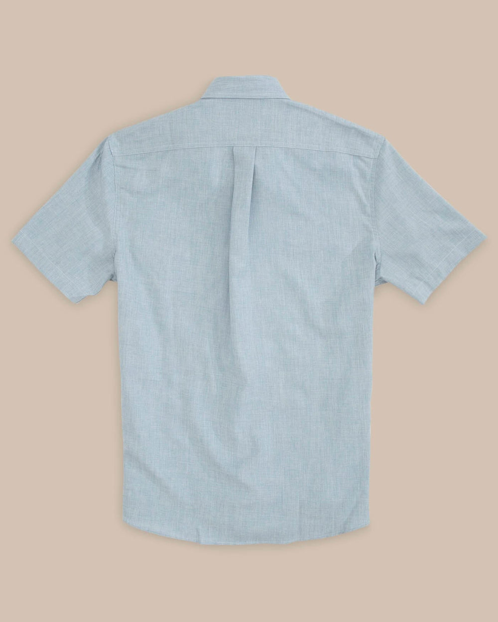 The back of the Florida Gators Short Sleeve Button Down Dock Shirt by Southern Tide - Seagull Grey
