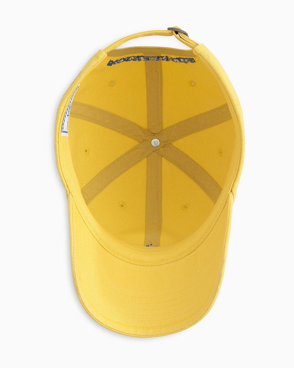 The inside of the Skipjack Hat by Southern Tide - Sunshine