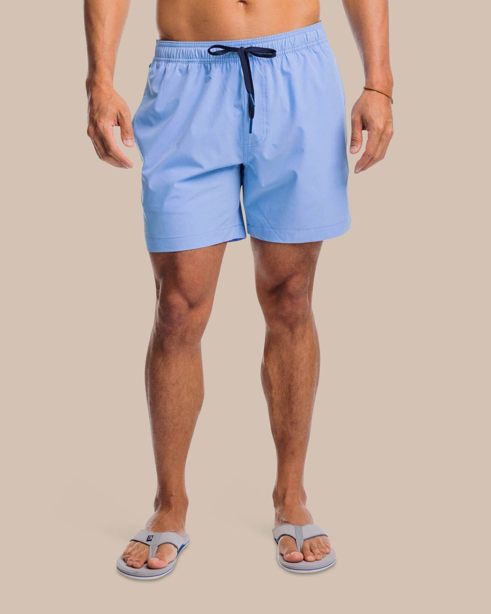 The front view of the Southern Tide Solid Swim Trunk 3 by Southern Tide - Ocean Channel