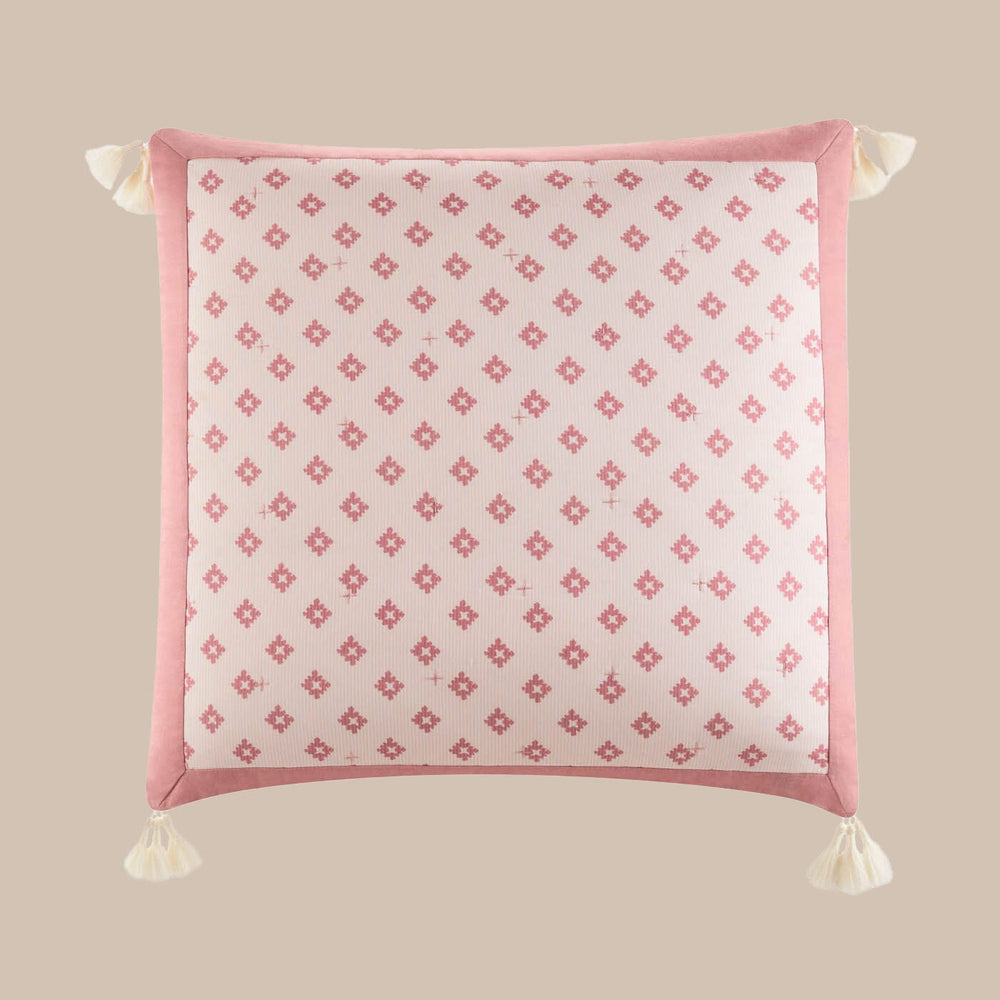 The front view of the Southern Tide Southern Tide Hartsville Coral European Square Sham by Southern Tide - Coral