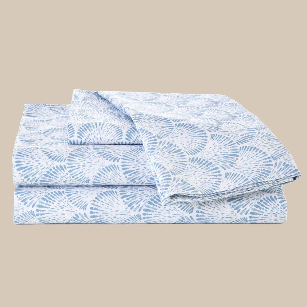 The front view of the Southern Tide Southern Tide Landry Blue Sheet Set by Southern Tide - Blue