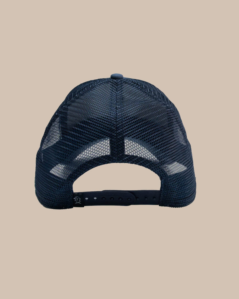 The back view of the Southern Tide ST Fly Trucker Hat by Southern Tide - Blue Ashes