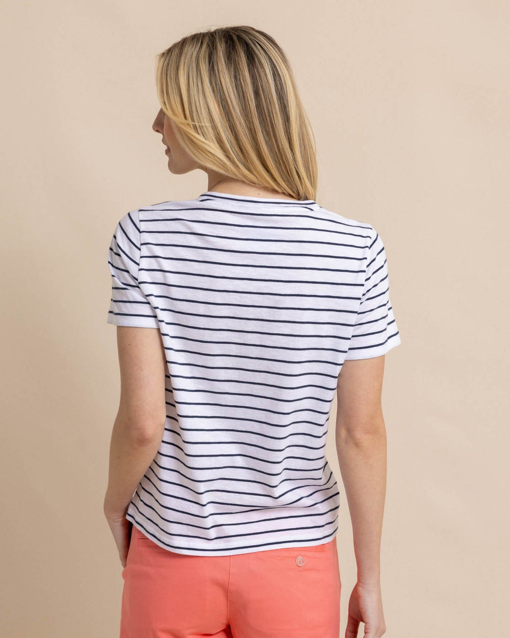 Sun Farer Stripe Crew Neck T-Shirt W_T-Shirts Southern Tide 