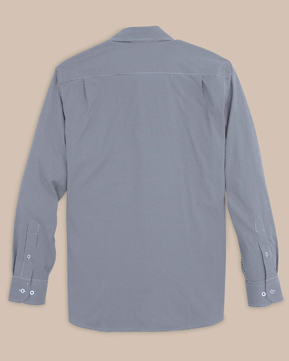 The back view of the Men's Navy Auburn Tigers Gingham Button Down Shirt by Southern Tide - Navy