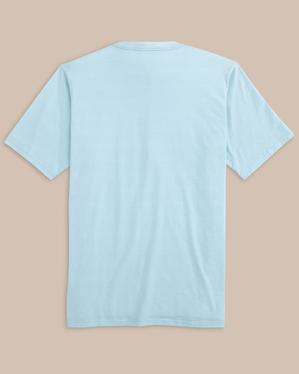 The back view of the Southern Tide The Seaport Davenport Stripe Tee by Southern Tide - Clearwater Blue