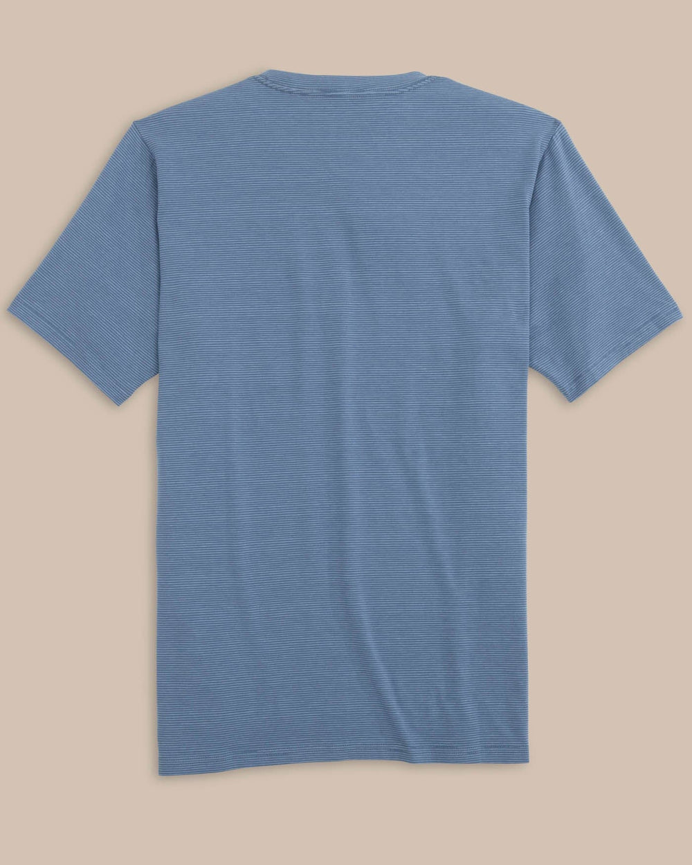 The back view of the Southern Tide The Seaport Davenport Stripe Tee by Southern Tide - Coronet Blue