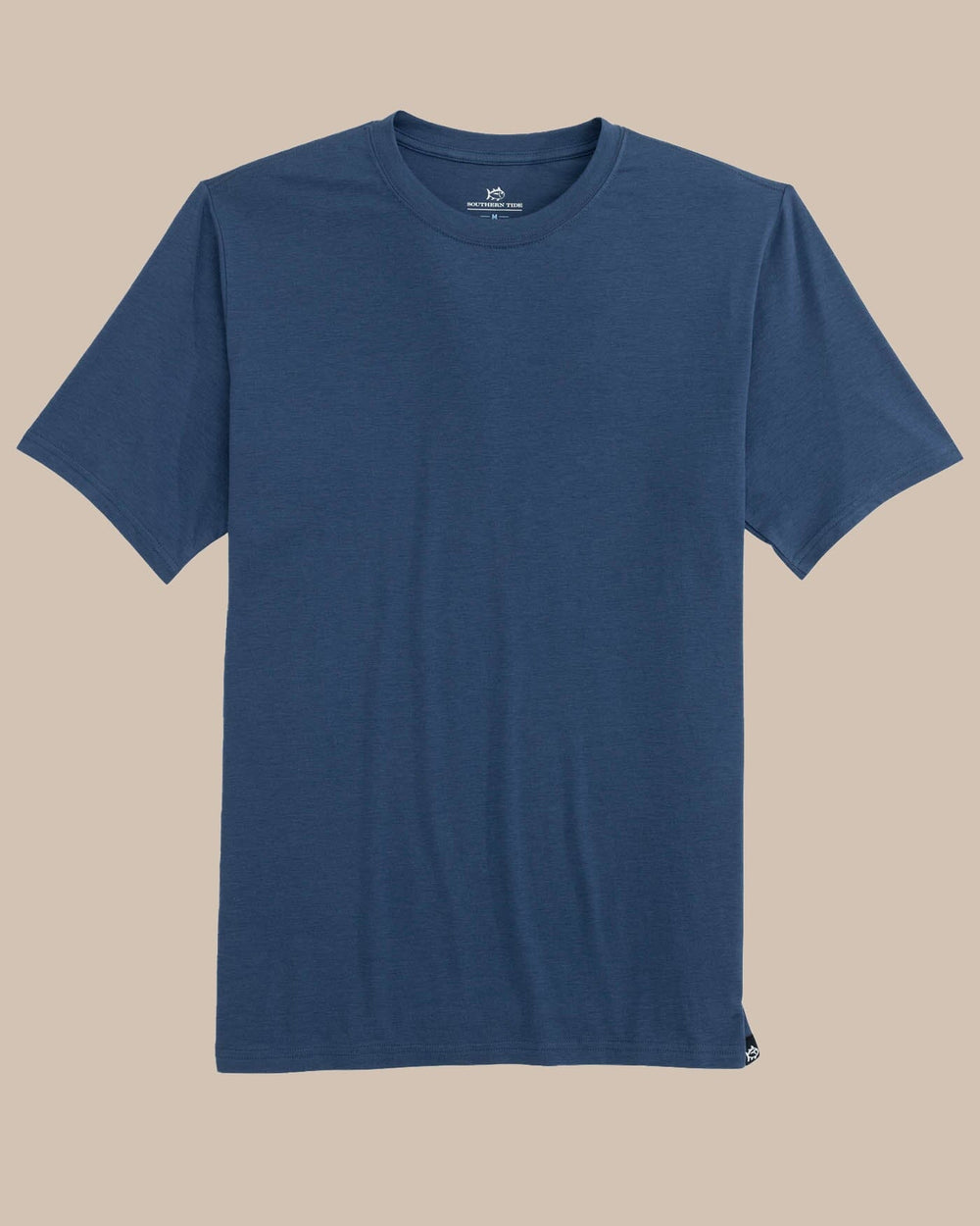 The front view of the Southern Tide The Seaport T-Shirt by Southern Tide - Aged Denim