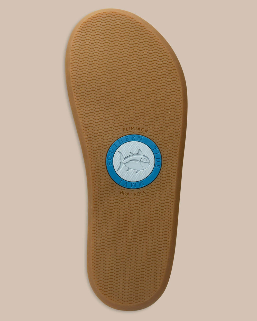 The bottom view of the Women's Weekend Navy Leather by Southern Tide - Nautical Navy
