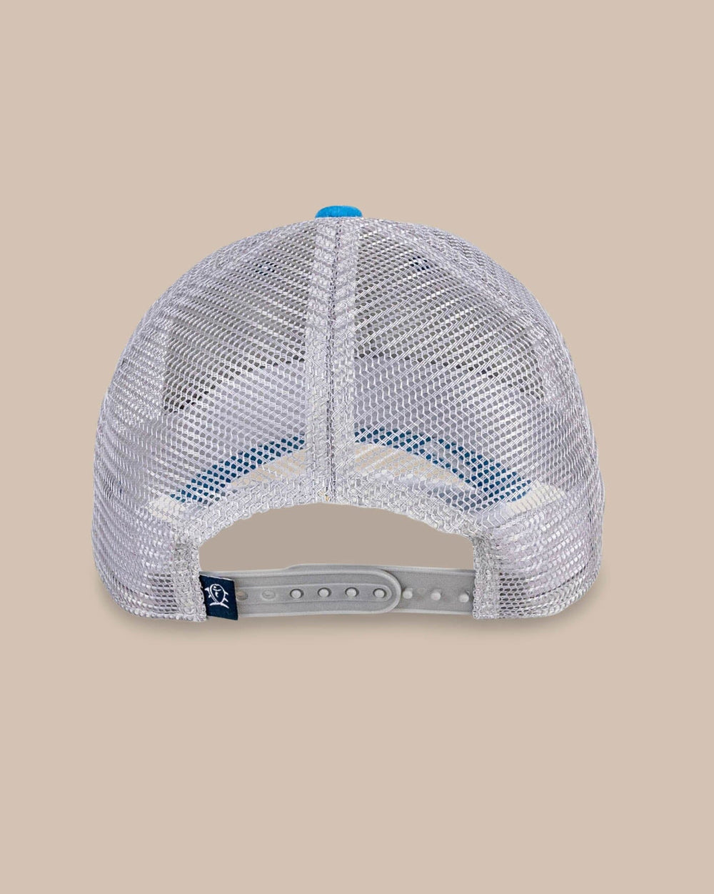 The back view of the Southern Tide Youth Flyday Trucker Hat by Southern Tide - Blue