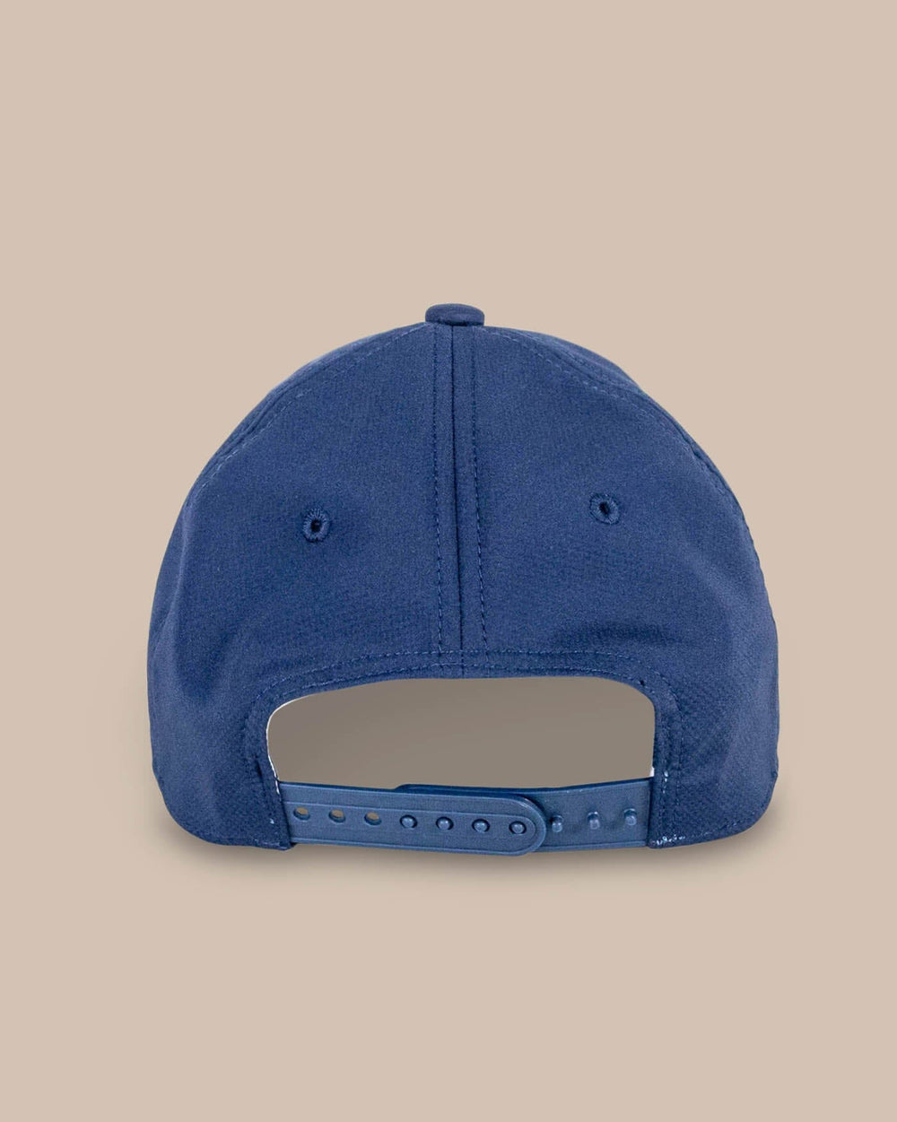 The back view of the Southern Tide Youth Rockets Red Glare Performance Hat by Southern Tide - Navy