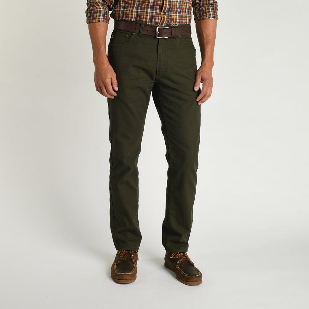 Field Canvas Five-Pocket - Forrest Green Chino Duck Head 